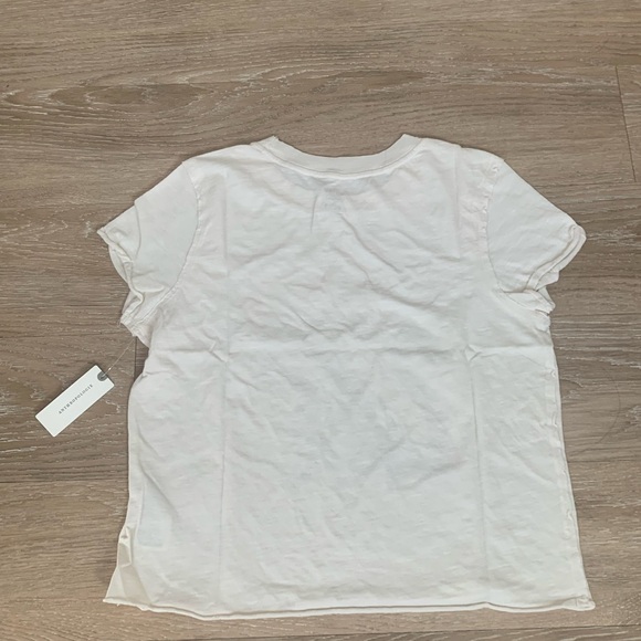 Anthropologie Cream “More of a Cat Person” Graphic Tee Size XXS - Picture 2 of 4